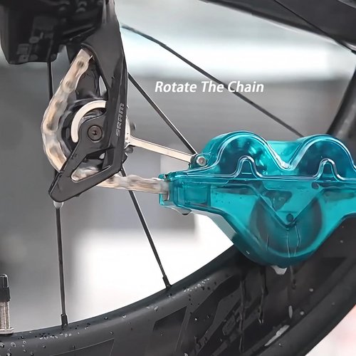 Chooseyo Bike Chain Cleaner,Multi functional chain cleaner Suitable for Mountain Bike, Road Bike,Bicycle Cleaning Brush Tool for Drivetrain(green)