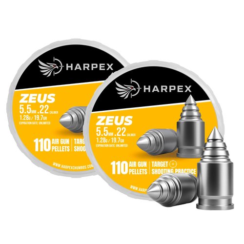 Zeus Airgun Pellets .22 Caliber 21.9gr(1.42g) Pointed - 220ct
