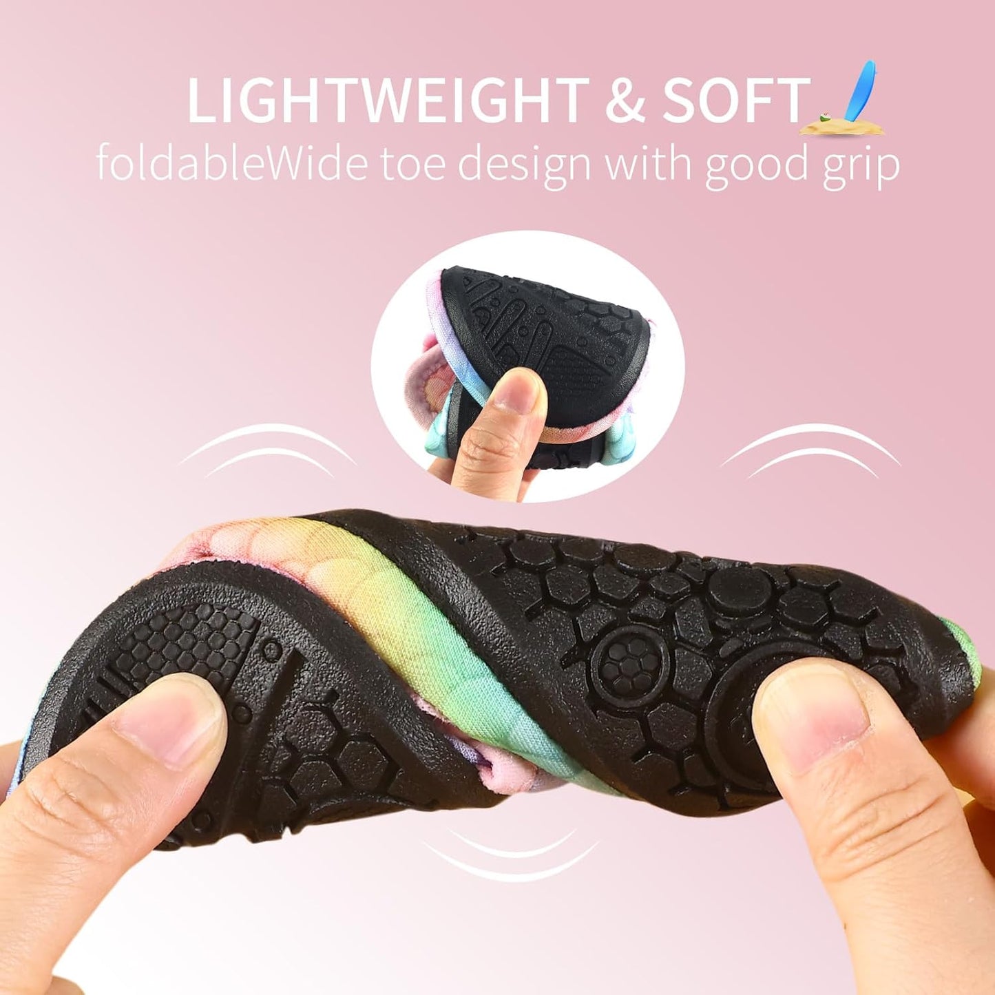 Kids Boys Girls Toddler Water Shoes,Beach Swim Non Slip Quick Dry,Barefoot Sports Aqua Socks Fast Dry for Sports Outdoor