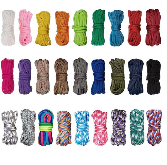 10PCS Random Combo 3meter /10ft Diameter 4mm Paracord Cord Bracelet Crafting Combo Kits Multifunction Paracord Ropes for DIY Manual Braiding Supplies Making Lanyard, Bracelet, Dog Collar