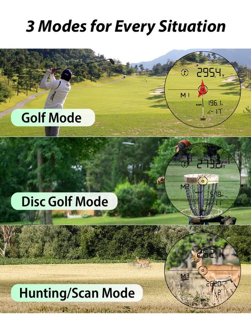 Gogogo Sport Vpro Golf Range Finder Laser 2500 Yards Rangefinder ZeroIn Disc Golfing with Slope Magnet (Blue)