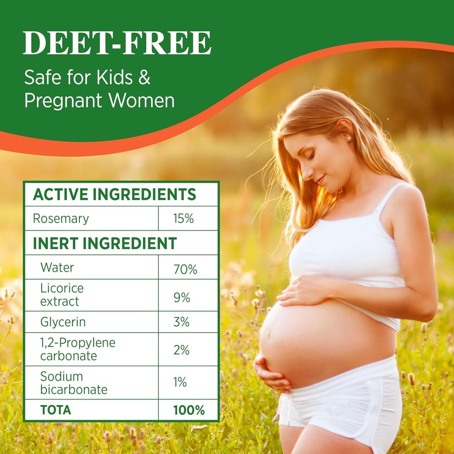 Natural Mosquito & Bug Repellent Spray: DEET-Free, Plant-Based Formula with Organic Essential Oils, Family-Friendly, Gentle on Skin, Outdoor Gear, Travel Size 4 oz (2-Pack)