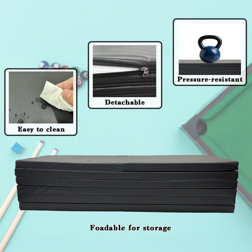 takor Billiard Pool Table Insert, Foam Pool Table Insert for Table Conversion, Convertible Dinning Table Insert, Table Cover (Black)