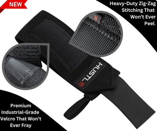 Wrist Wraps for Weightlifting (USPA Approved) - 18" or 12" Premium Quality Weight Lifting Wrist Straps - Best Gym Wrist Wraps with Thumb Loop for Powerlifting & Weight Training for Men & Women
