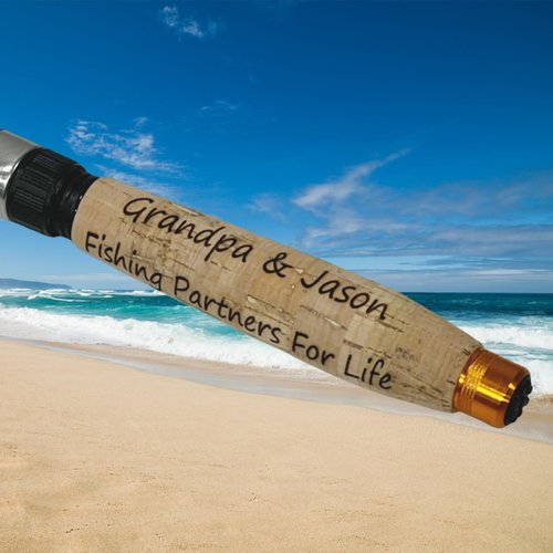 Personalized Fishing Pole Gifts, Custom Engraved Fishing Rod,Compact Spinning Rod for Freshwater, Saltwate, 6ft Carbon Fiber Travel Rod (51cm)