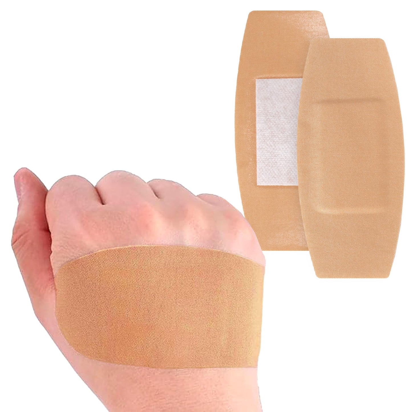 Flexible Fabric Adhesive Bandages, Extra Large, 2in x 4in Strips, 50/Box