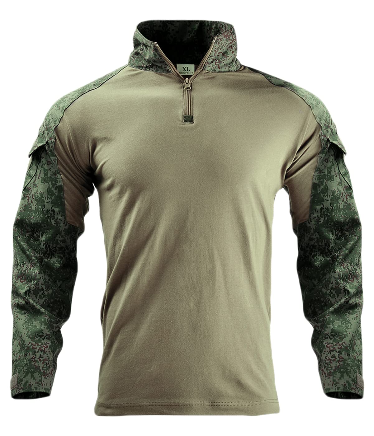 HARGLESMAN Combat Clothes Suits Russian Camo with Elbow Knee Pads for Men Tactical Shirts Trousers for Work Training Hunting Military Airsoft Paintball Uniform Sets Apparel Gear Russian Camo M