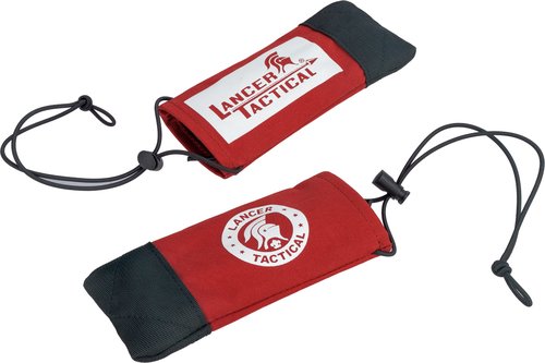 Lancer Tactical Airsoft Tactical Airsoft Barrel Cover w/Bungee Cord for Airsoft Guns and Paintball Markers-3 Pack (Red)
