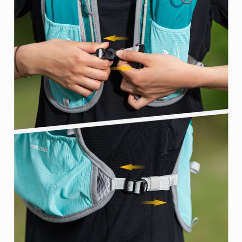 TRIWONDER Hydration Pack Backpack 5L Marathoner Running Race Hydration Vest (Black - with 1.5L Water Bladder)