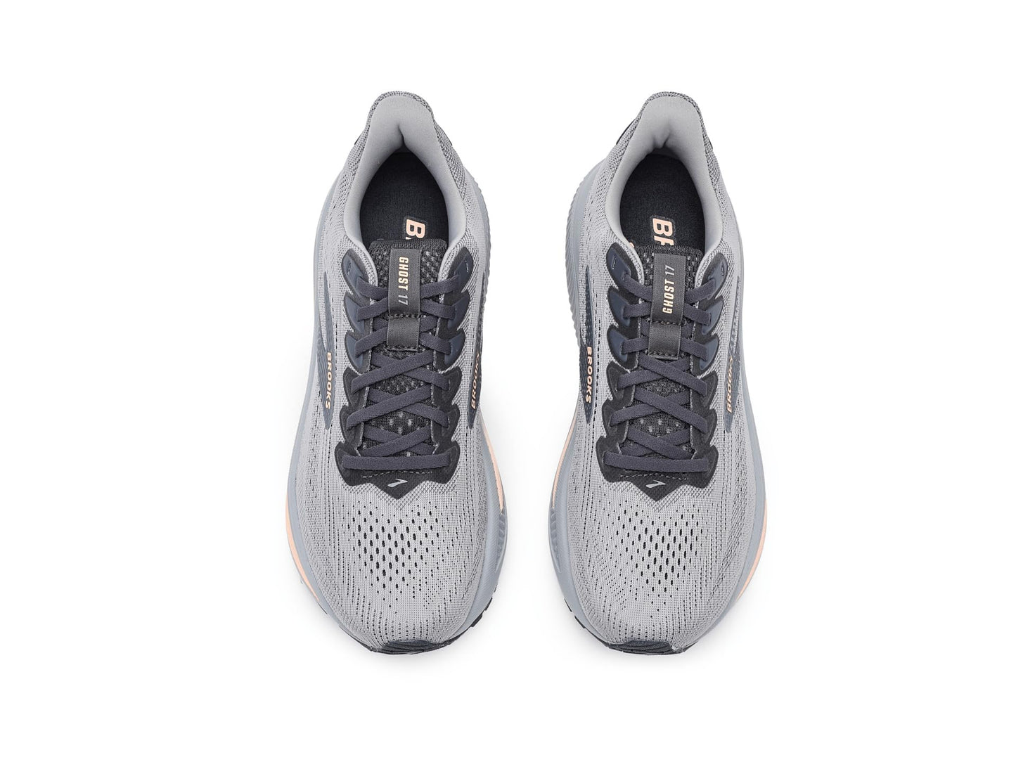Brooks Women's Ghost 17 Alloy/Blackened Pearl/Peach 9.5 Medium
