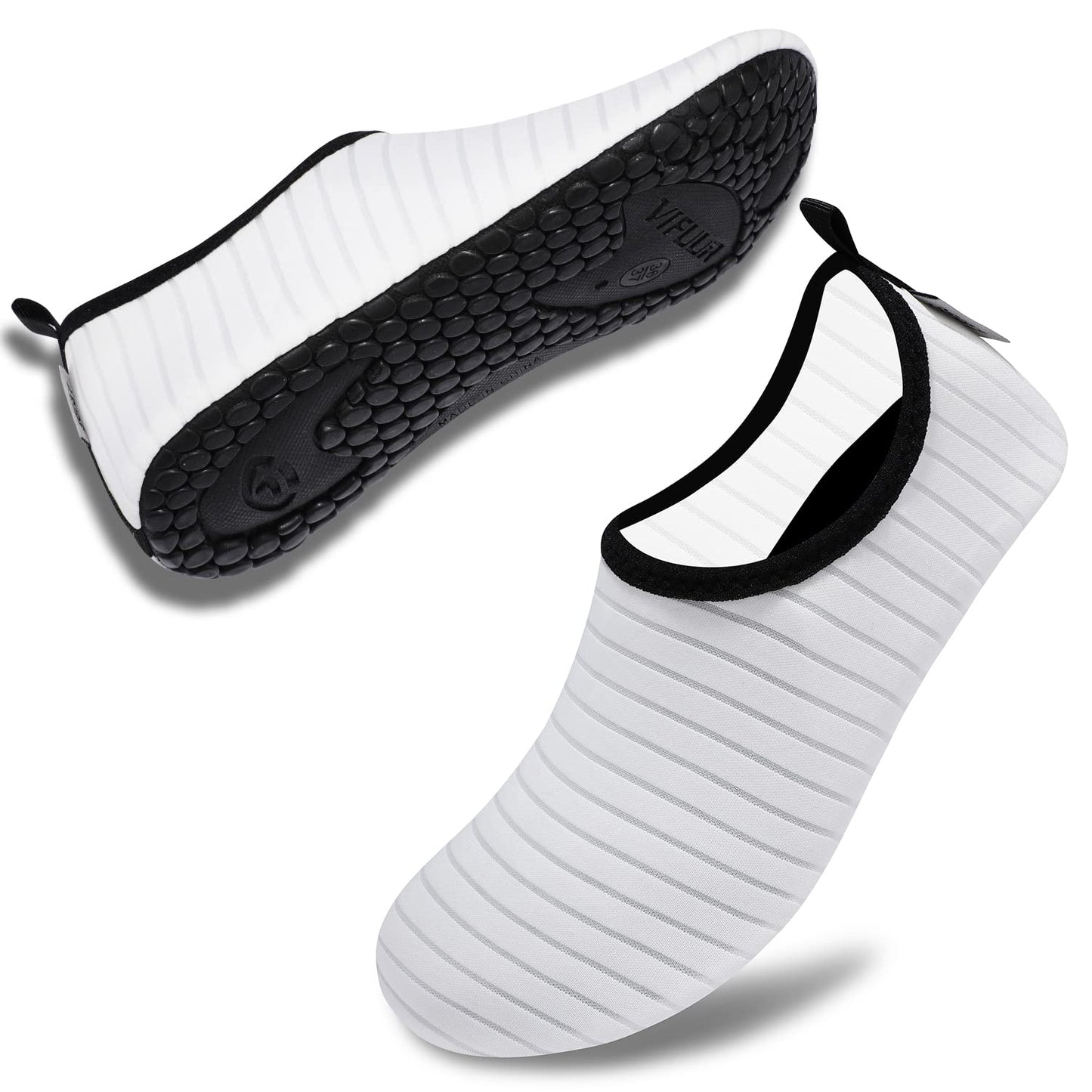 VIFUUR Water Shoes for Men Women Barefoot Quick Dry Aqua Socks Slip On
