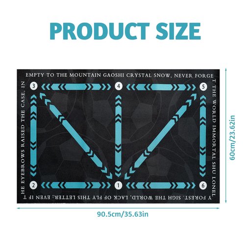 Soccer Training Mat, Non-Slip Silent Football Footstep Training Mat for Soccer Practice and Agility Drills, Enhance Footwork and Ball Control
