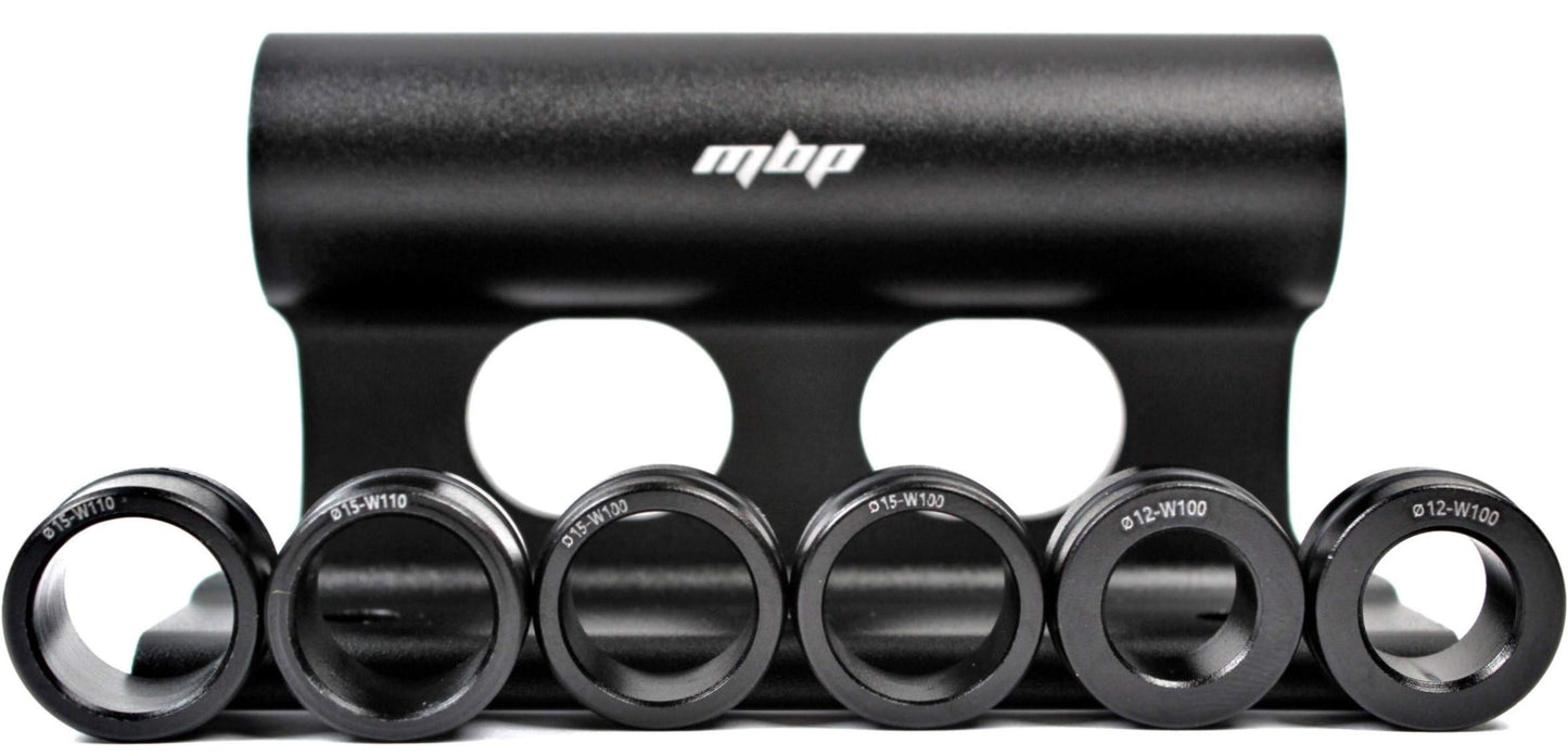 MBP Versatile Bike Block - Thru AXLE (15x110 12x100 15x100) & Quick Release 9x100mm - Bicycle Truck Bed/Storage