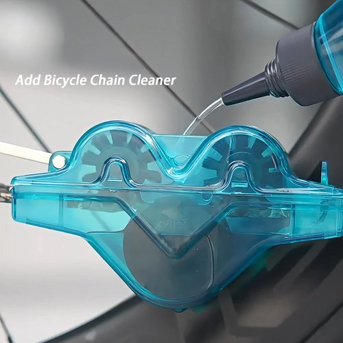 Chooseyo Bike Chain Cleaner,Multi functional chain cleaner Suitable for Mountain Bike, Road Bike,Bicycle Cleaning Brush Tool for Drivetrain(green)
