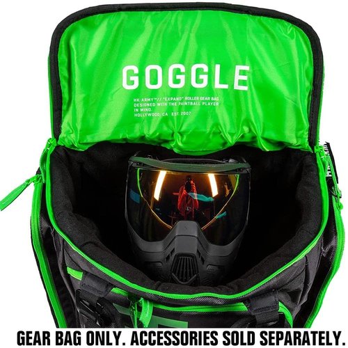 HK Army Paintball Expand 75L Roller Travel Gearbag - Shroud Neon Green