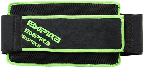 Empire Omega Paintball 4 Pod Harness Hook & Loop Strap Pack Black w/Green, Black / Lime