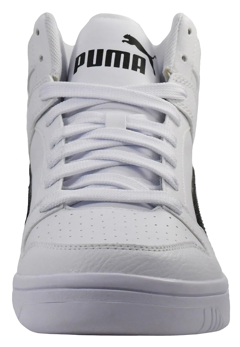 Puma Rebound LayUp High Sneakers - White/Black Size 9