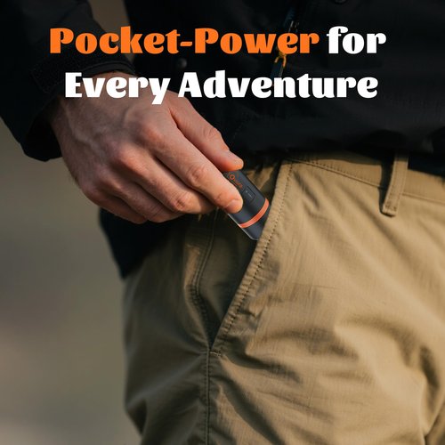 Mini Air Pump - Portable Electric Air Pump with 3-Mode LED Light & Magnetic Base, Includes 5 Nozzles, Ideal for Camping, Air Bed, and Travel Gear