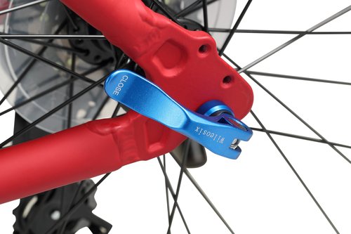 Wheel Hub Quick Release Skewer Set (Front & Rear) for Road Bike,1 Pair,Blue