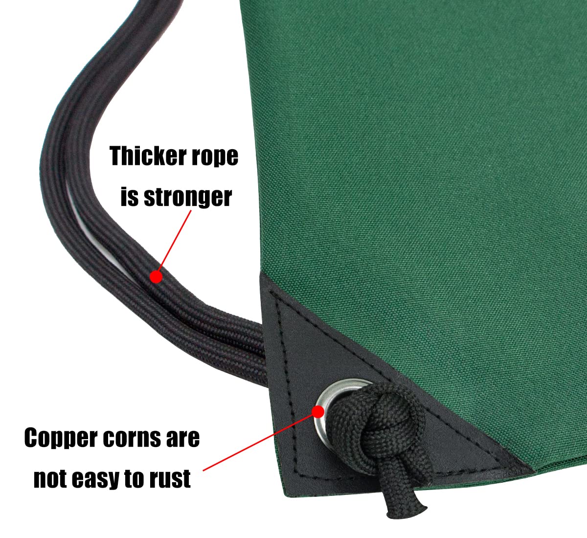 HOLYLUCK Drawstring Backpack Bag Sport Gym Sackpack (Bottle Green)
