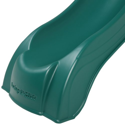 Swing-N-Slide 9' Alpine Wave Slide Plastic Slide Attachment for 5 Foot Deck Heights- for Outdoor Swing Sets and playhouses, Green