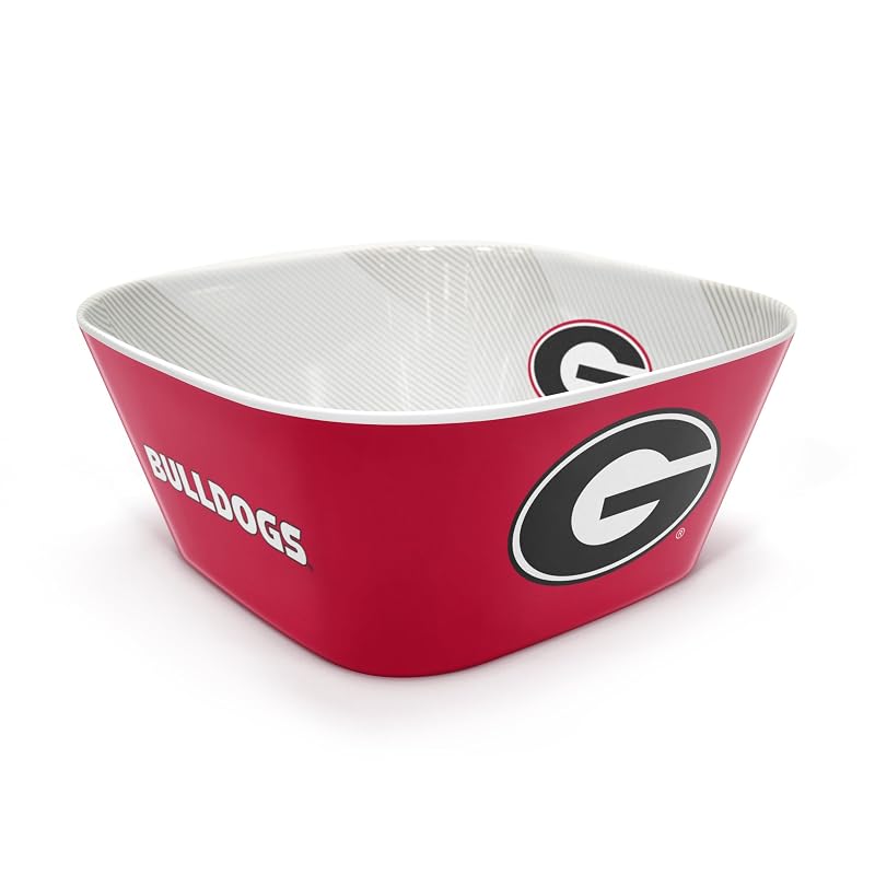 YouTheFan NCAA Georgia Bulldogs Large Party Bowl - Team Colors