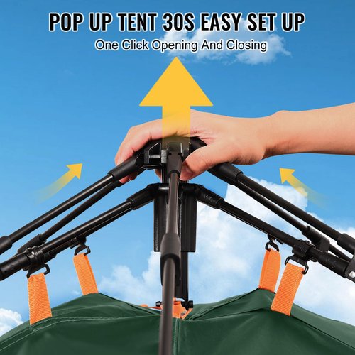 VXVGER Camping Tent Instant Pop Up Dome 2 Person Automatic Waterproof Tent Easy Set Up Portable for Family Hiking Travel