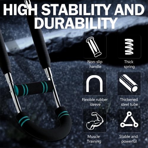Tcsxady Chest Workout Equipment,Twister Arm Trainer with Adjustable 60-110lb Resistance,Portable Chest Trainer for Men,Strength Training Fitness and Home Workout
