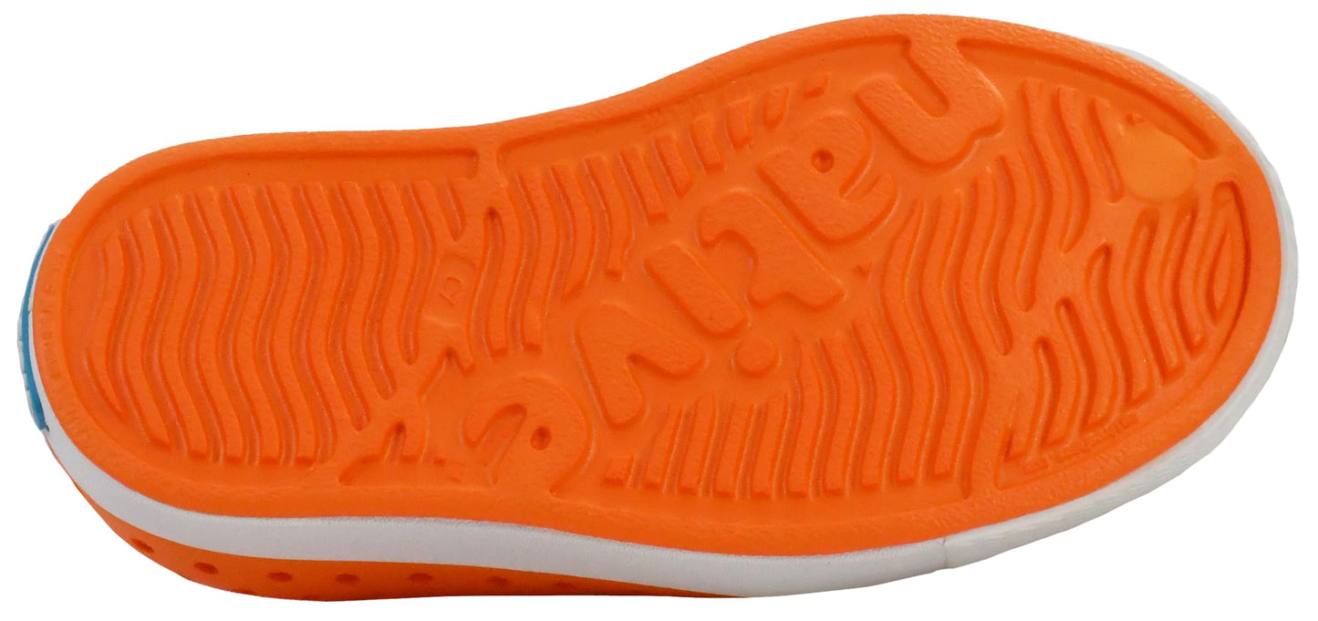 Native Shoes Unisex-Kids Jefferson Sneakers, Sunset Orange/Shell White, 6 Big Kid