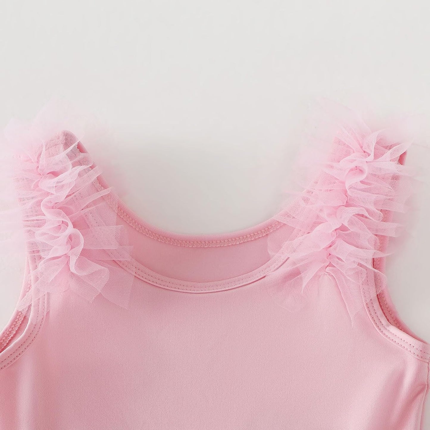KARETT Toddler Ballet Outfit Sleeveless with Snap Gymnastics Leotards for Girls 1-7Y