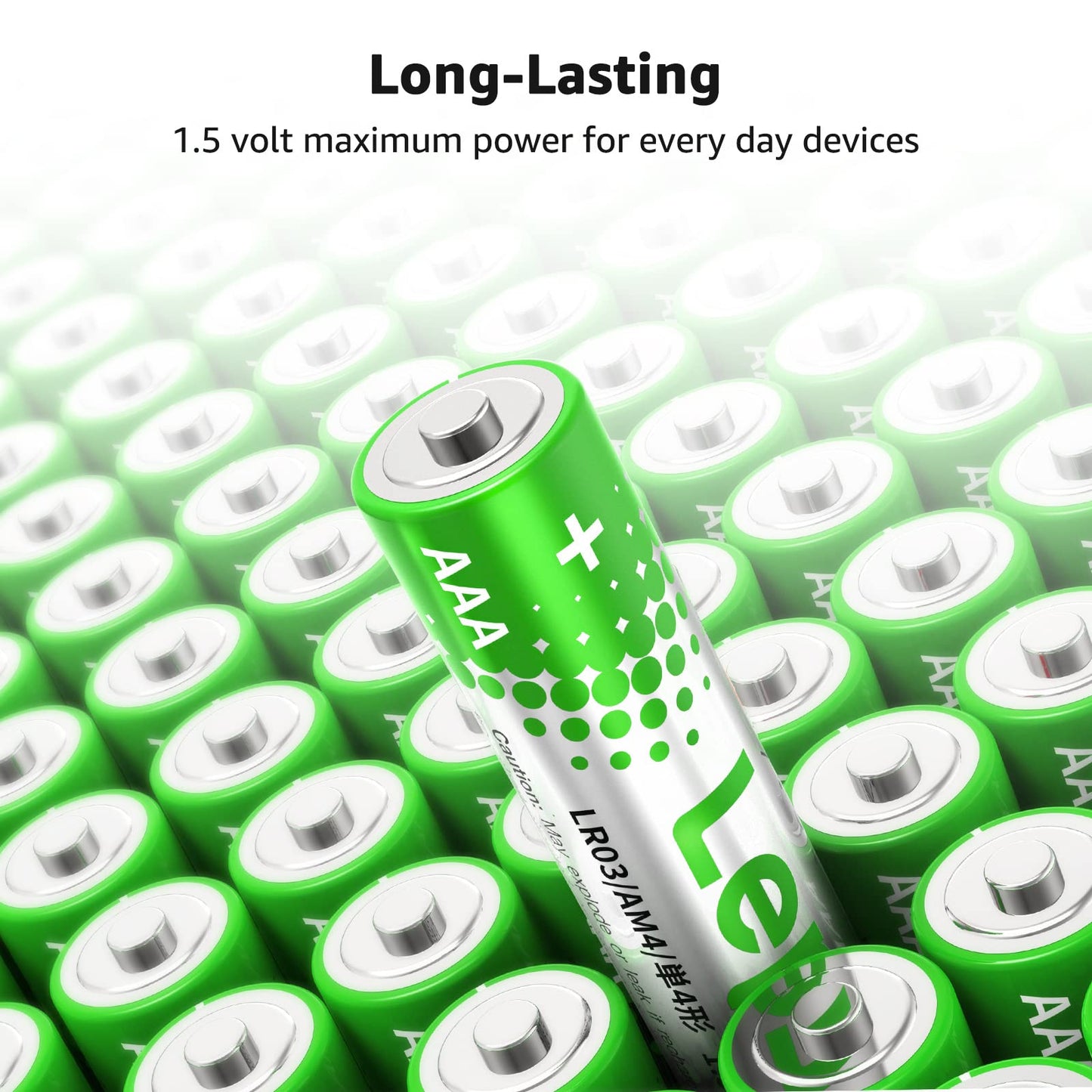 Lepro AAA Batteries 48 Pack, Triple A Batteries with Ultra Long-Lasting Power – High Performance, 1.5V Leak-Proof, Corrosion-Resistant Alkaline AAA Batteries, Ideal for Home & Office Devices