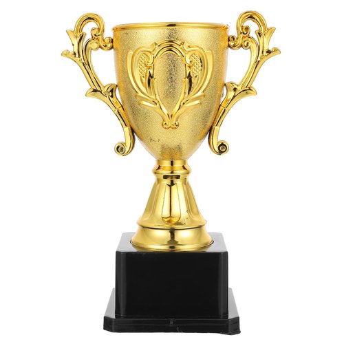 IMIKEYA Gold Trophy Cup Plastic Award Trophies Cups First Place Winner Award Trophies Cup for Sports Tournament Competition Kids Parties