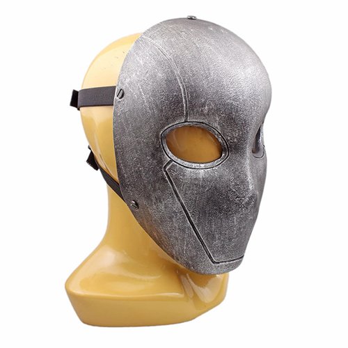 Gbyork GFRP Airsoft Full Face Paintball Mask with PC Lens Eyes Halloween Party Cosplay Costume Mask Props (Silver)