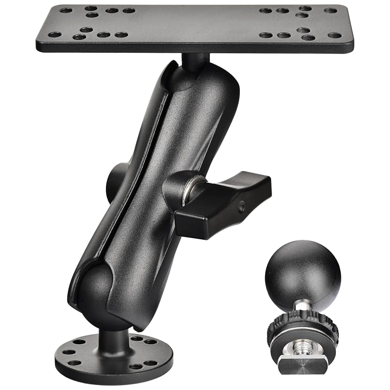 VAUBORTTI Aluminum Fish Finder Mount, Marine Electronic Mount for