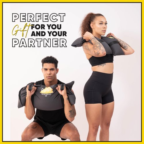 Sandbags for Working Out (Unfilled) - Enhance Your Fitness with Our Workout Sandbag, Versatile & Durable Sand Bags for Weight Training | 10-50 lbs Sand Bag for Exercise – Dark Gray - Guide Included