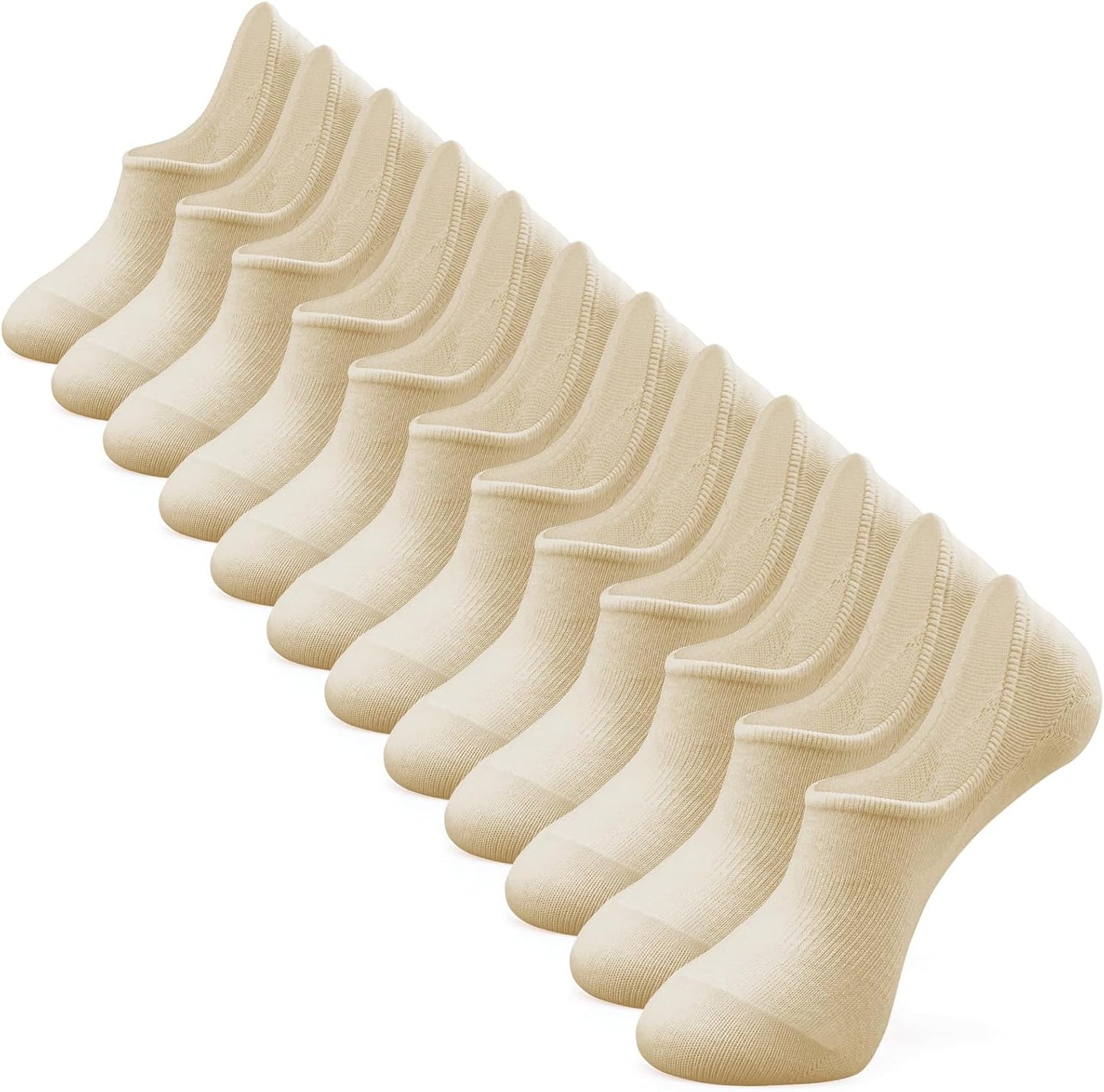 IDEGG No Show Socks Womens and Men Low Cut Ankle Short Anti-slid Athletic Running Novelty Casual Invisible Liner Socks