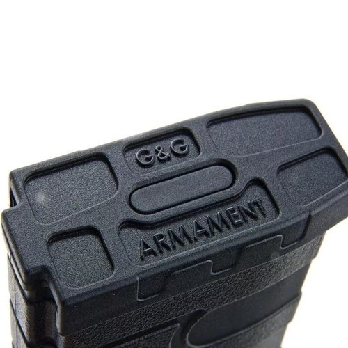G&G Armament G&G TR16 M4 Polymer Mid-Cap 6mm Airsoft AEG Magazine, 120R Capacity, Black
