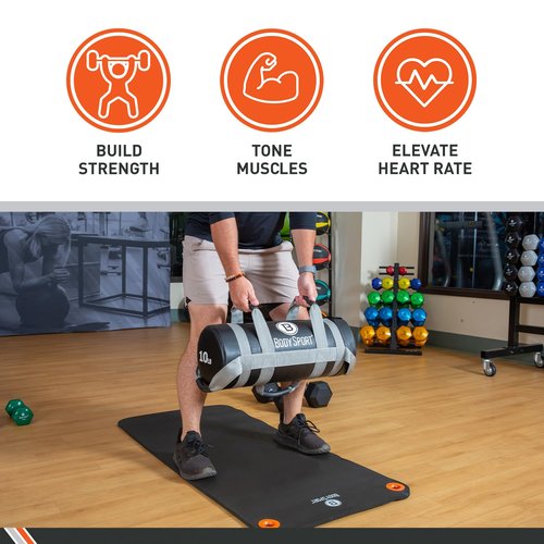 Body Sport Weight 20 lb. Weight Training Bags – Heavy Duty Weighted Bag for Fitness, Conditioning and Training