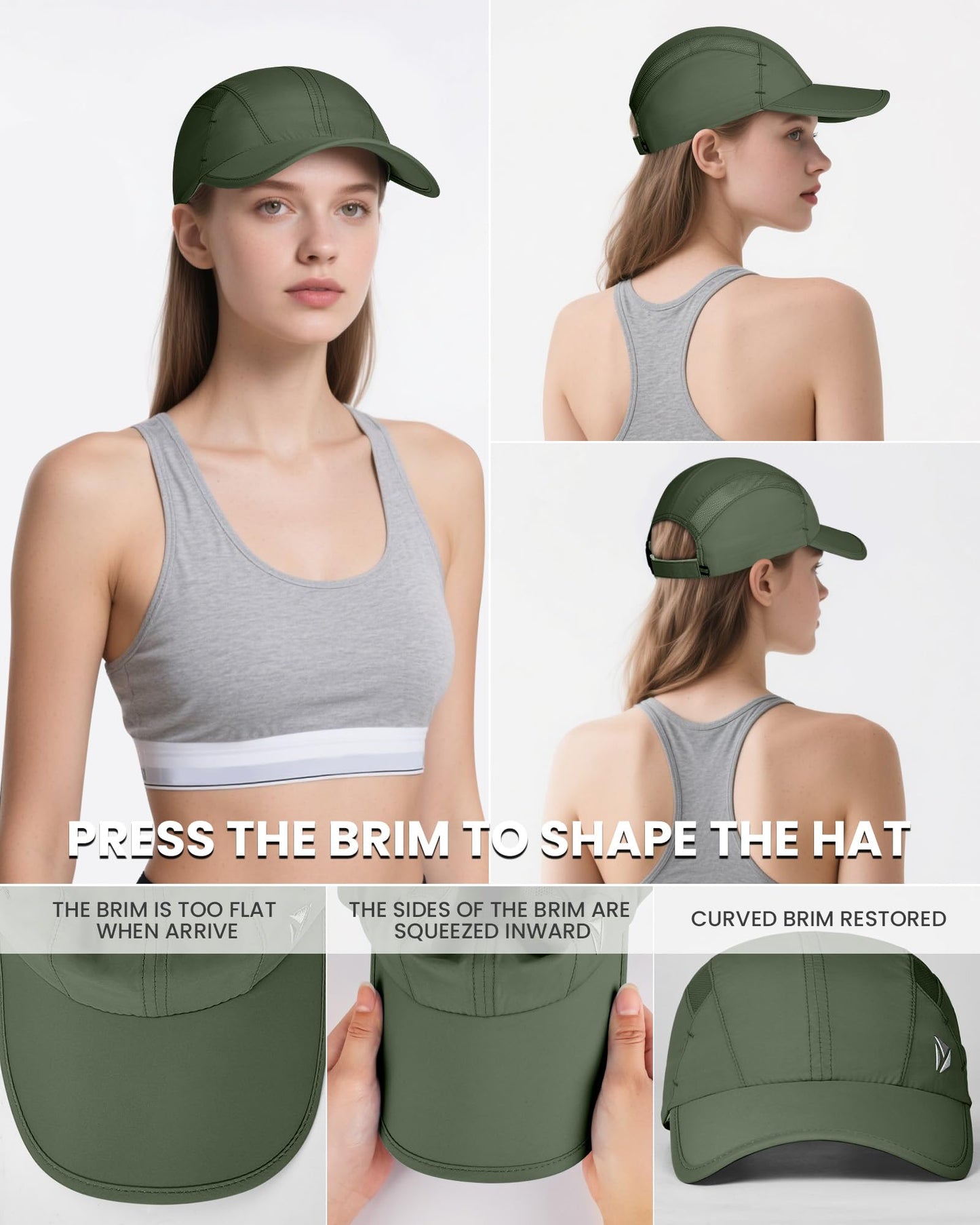 YANIKY Quick-Dry Running Hat for Men & Women Cooling Hat UPF 50+ Thin Baseball Cap Lightweight Breathable Mesh Sport Hats