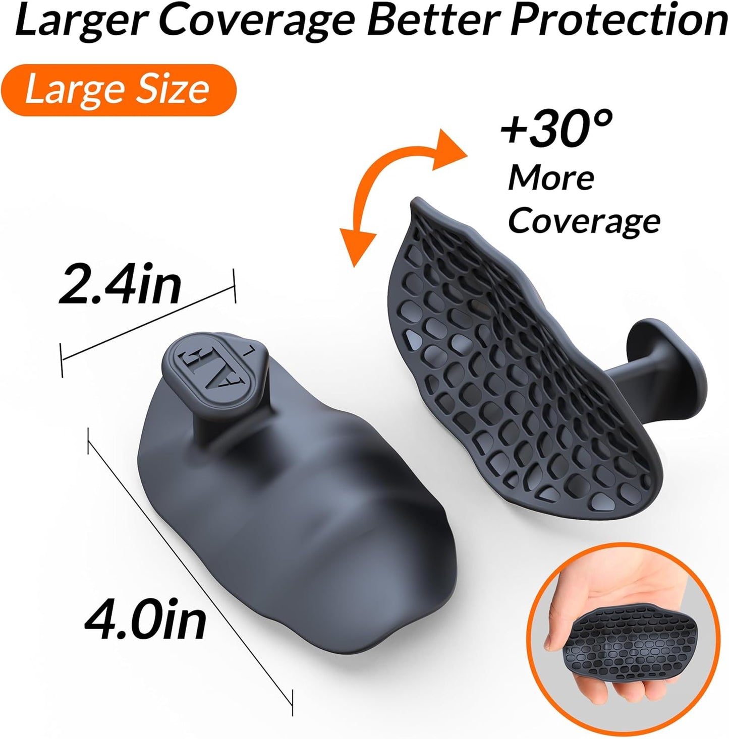 2nd Gen Enlarged Anti-Slip Workout Grips - Ergonomic Hand Protector Gloves for Weight Lifting, Pull-Ups, Gym Training and Exercise, for Men and Women