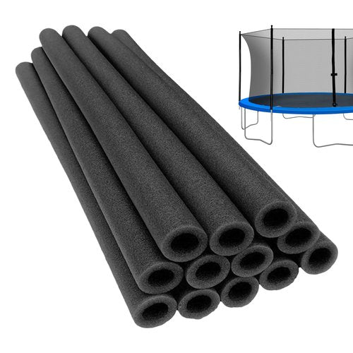 Trampoline Enclosure Pole Foam Sleeves, 12Pcs Replacement Trampoline Enclosure Foam, Trampolines Poles Cover, Foam Noodle Protective Poles Cover Tube