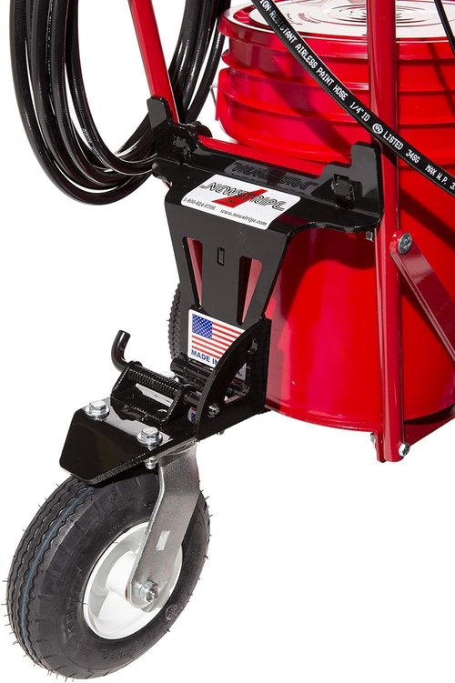 Rear Flip Down Swivel Caster (Part # 10001231) | Quickly Attaches to All 4250, 4400, 4600, EcoLiner & RollMaster 5000 Machines | Easy to Use | Made in USA