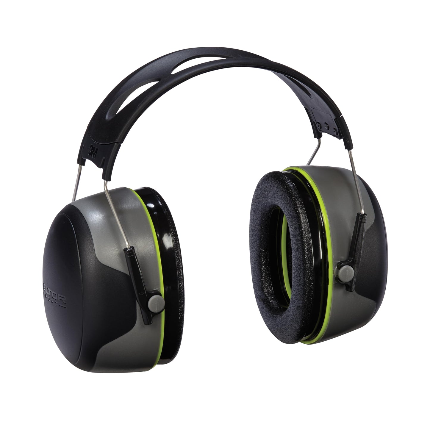 Peltor Sport Ultimate Hearing Protector, Noise Reduction Rating (NRR) 30 dB, Lightweight Design For Comfort & Extended Wear, Peltor Sport's Highest Noise Reducing Ear Muffs, Black/Grey (97042-PEL-6C)