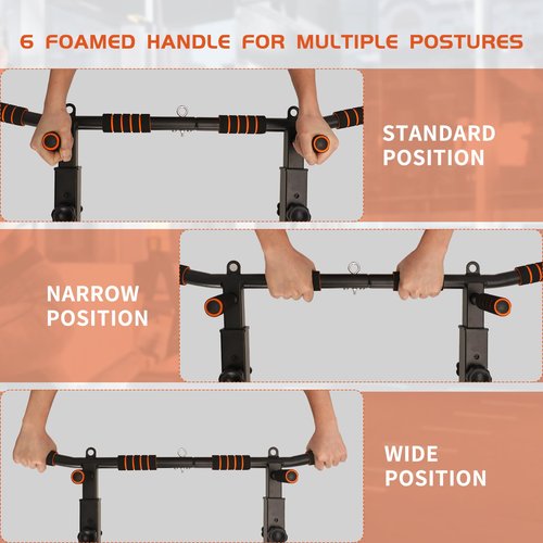 Pull Up Bar Wall Mounted: Adjustable Wall Joist Mount Pull Up Bar & Chin Up Bar for Home Gym Workout Strength Training Equipment