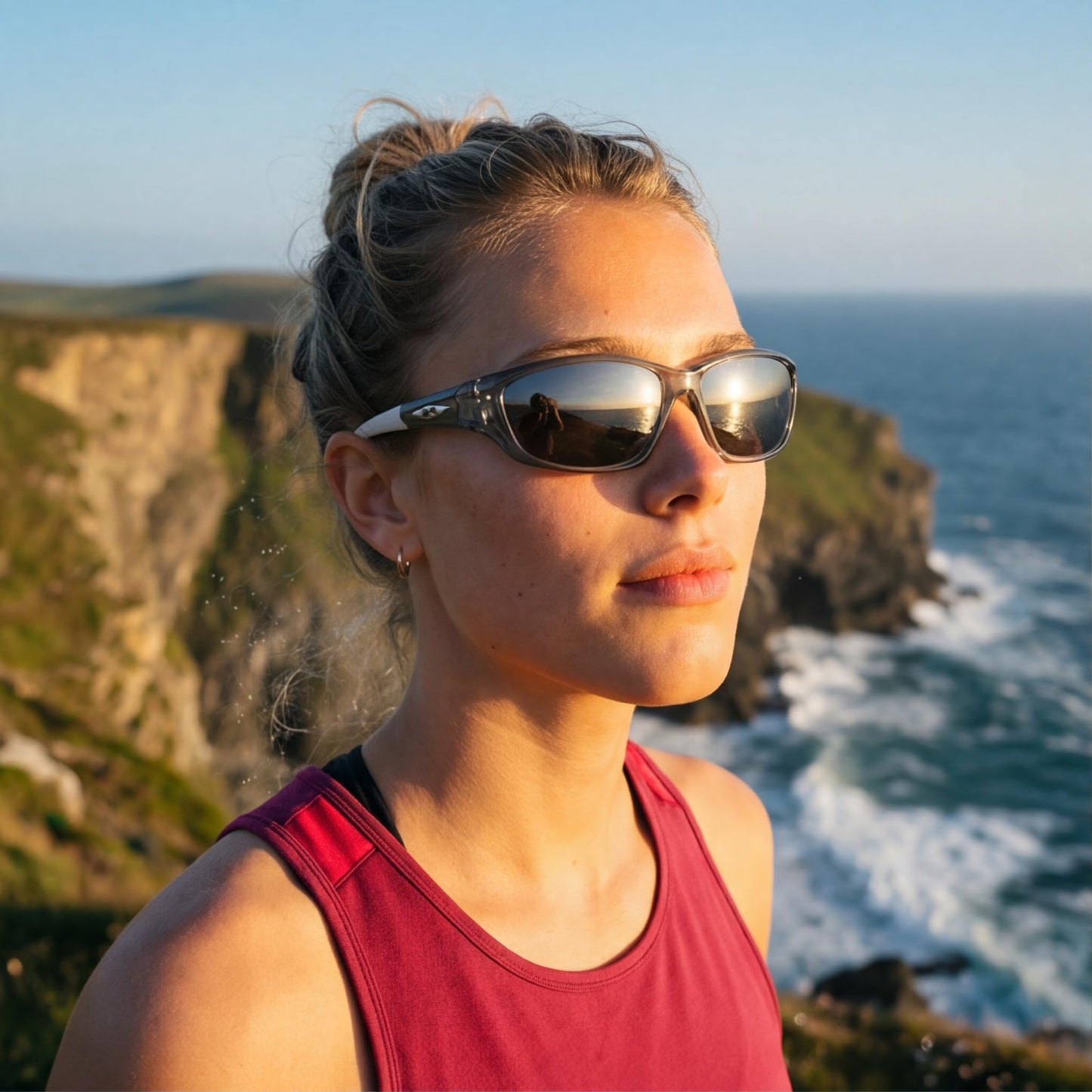 X LOOP Polarized Wrap-Around Sunglasses for Men Women Running Fishing Driving Sports Glasses