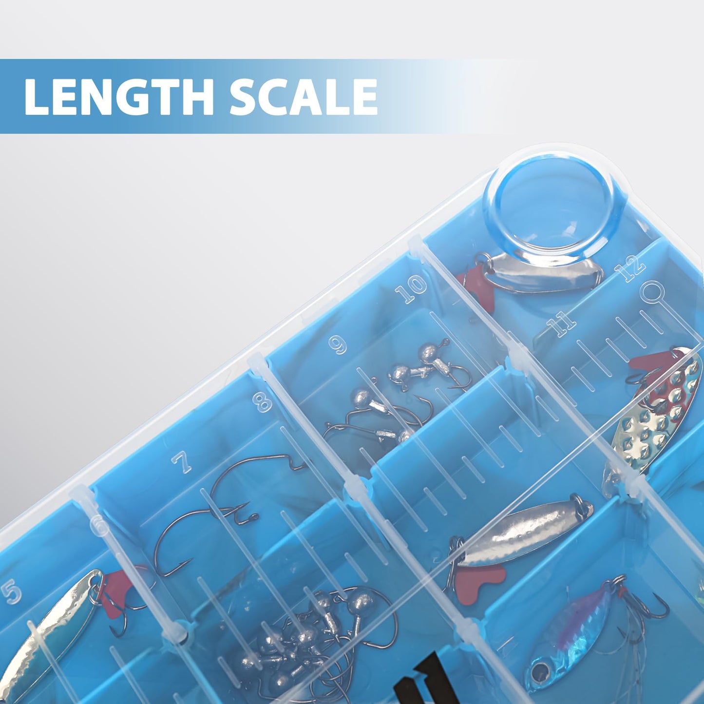 Goloni Fishing Tackle Box,Plastic Clear Fishing Storage Organizer Box With Removable Dividers,3700 Tackle Trays,Storage Lure Box for Lures 4 Pack
