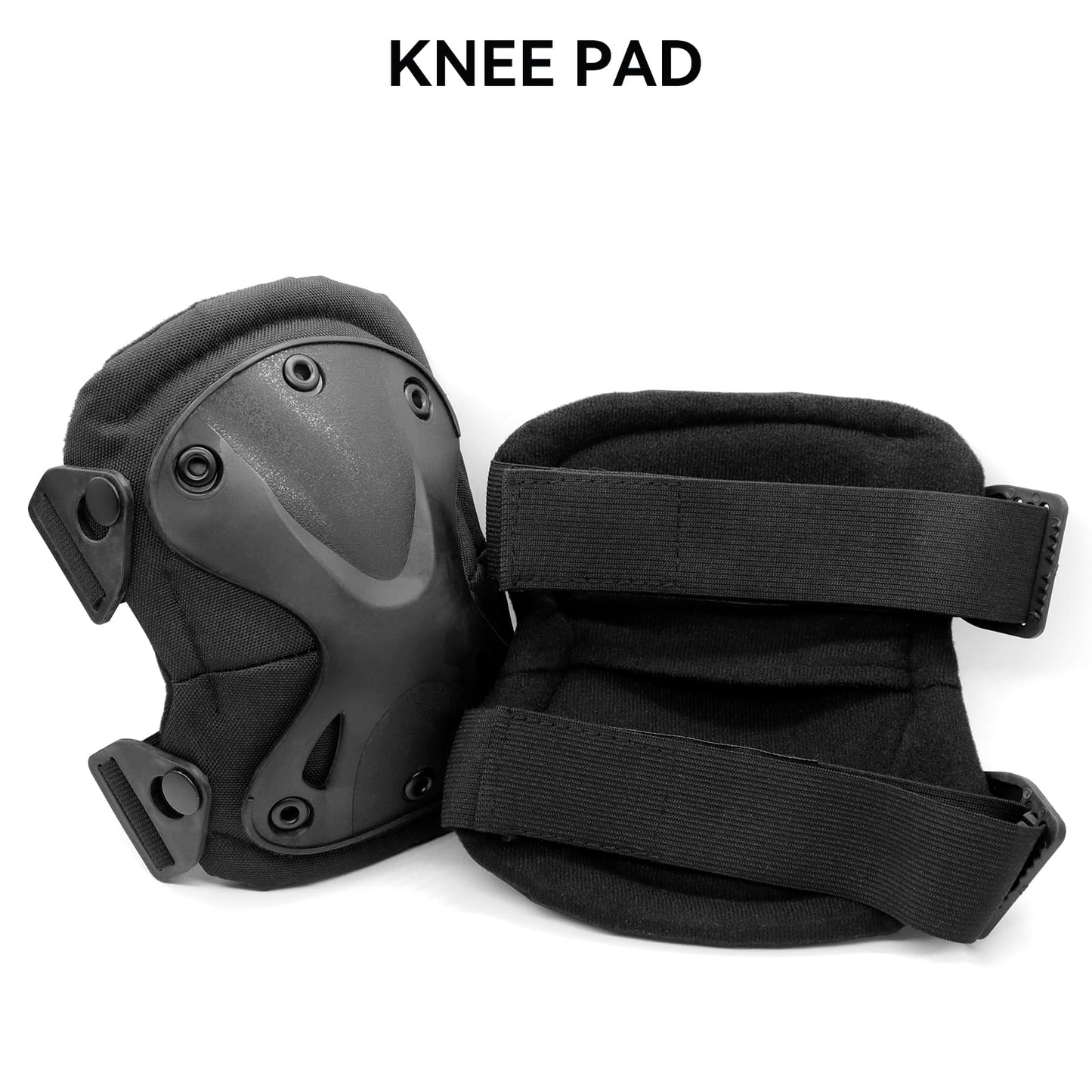AOUTACC Combat Knee Protective Pads for Outdoor CS Paintball Game Cycling Safety Skateboarding Gear Skates Knee Protection Guard Pads