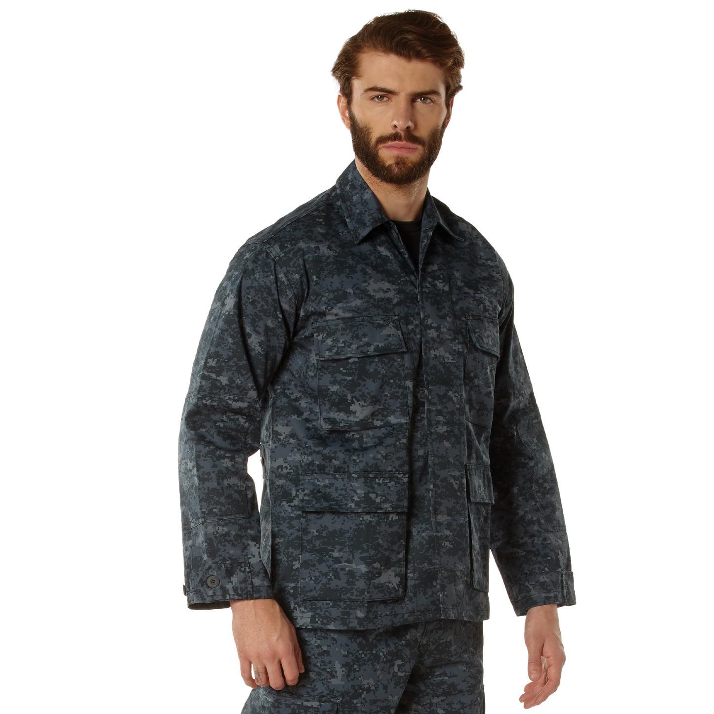 Rothco BDU Uniform Shirt, Midnight Digital Camo, XL
