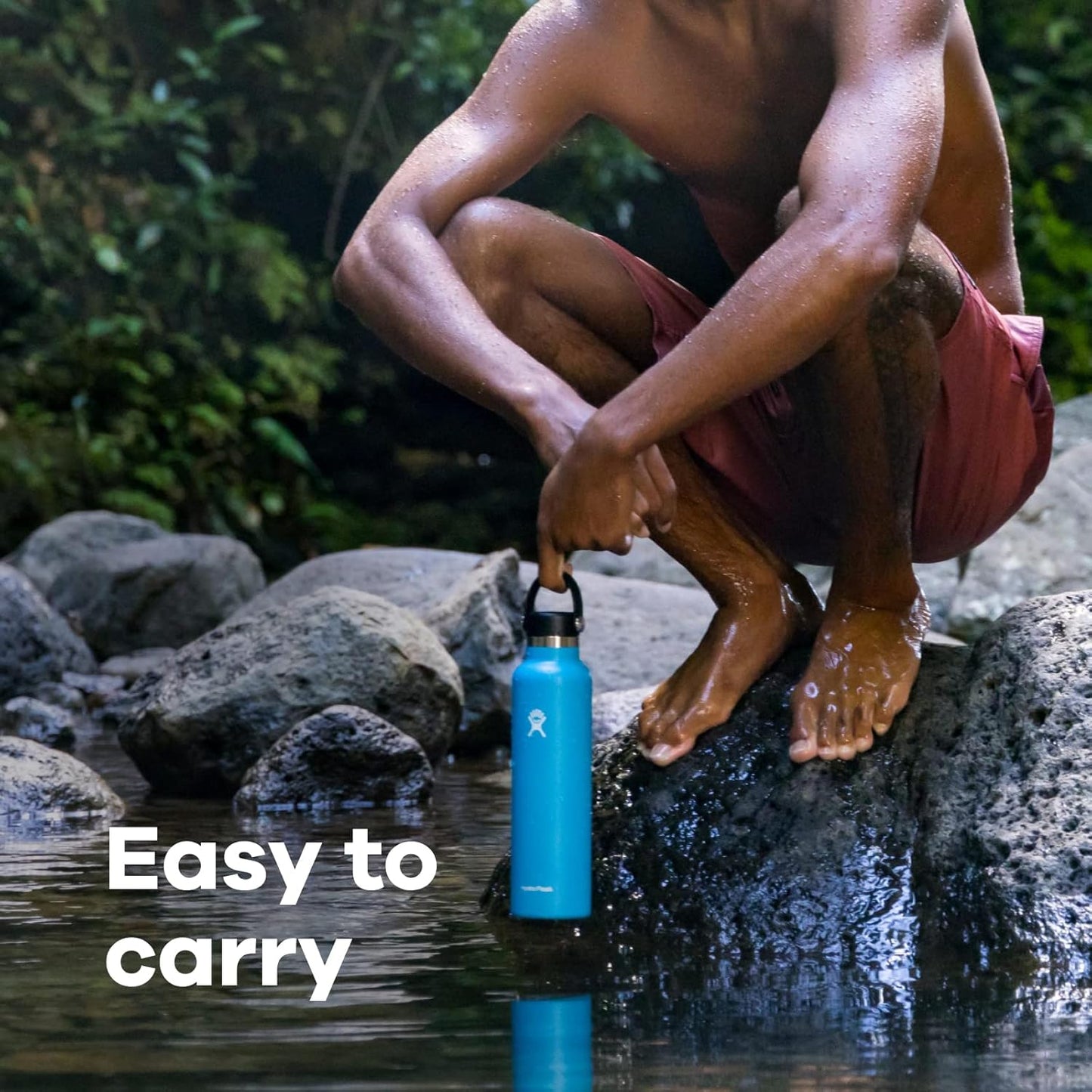Hydro Flask Water Bottle - Insulated Stainless Steel - Non Spill, Leakproof in 24 Oz White