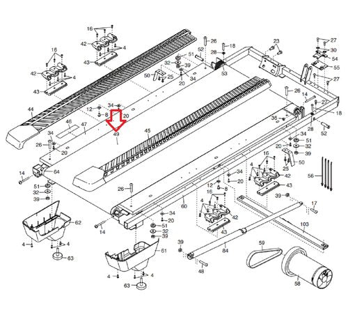 Walking Pad Under Desk Treadmill Running Belt Treadbelt | Polyester Walking Treadmill Belts Desk Attachment Replacement OEM Exercise Part 416827 | Works with Pro-Form Carbon T10